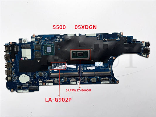 (Shipping fee not include)全新DelL motherboard  system board 5500 cn-05XDGN SRF9W I7-8665U LA-G902P 维修