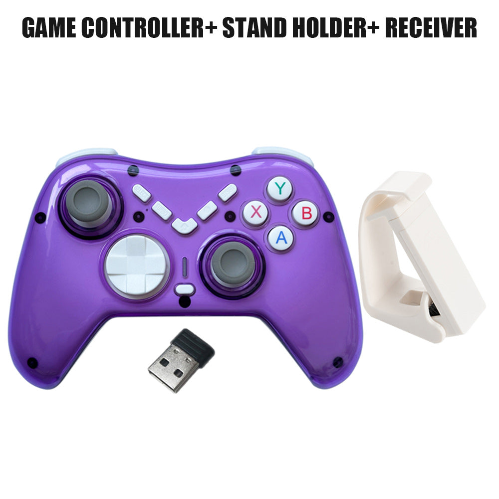 X6 Wireless Gamepad Switch PC Android 2.4G/Bluetooth 2-in-1 Wireless Gamepad with Stand
