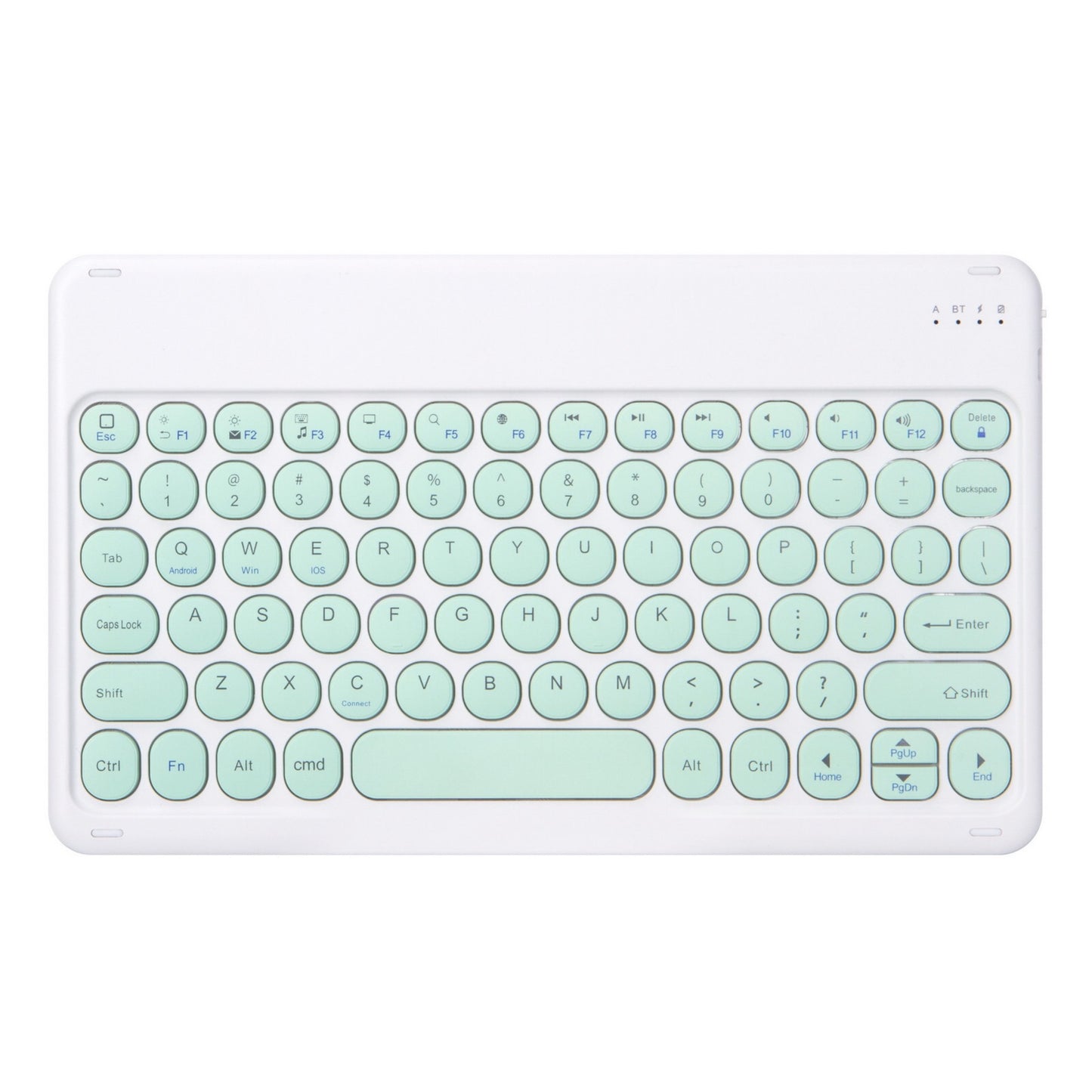 Manufacturer retro round touch bluetooth keyboard mobile phone tablet mini lightweight portable bluetooth wireless keyboard protective Accessories