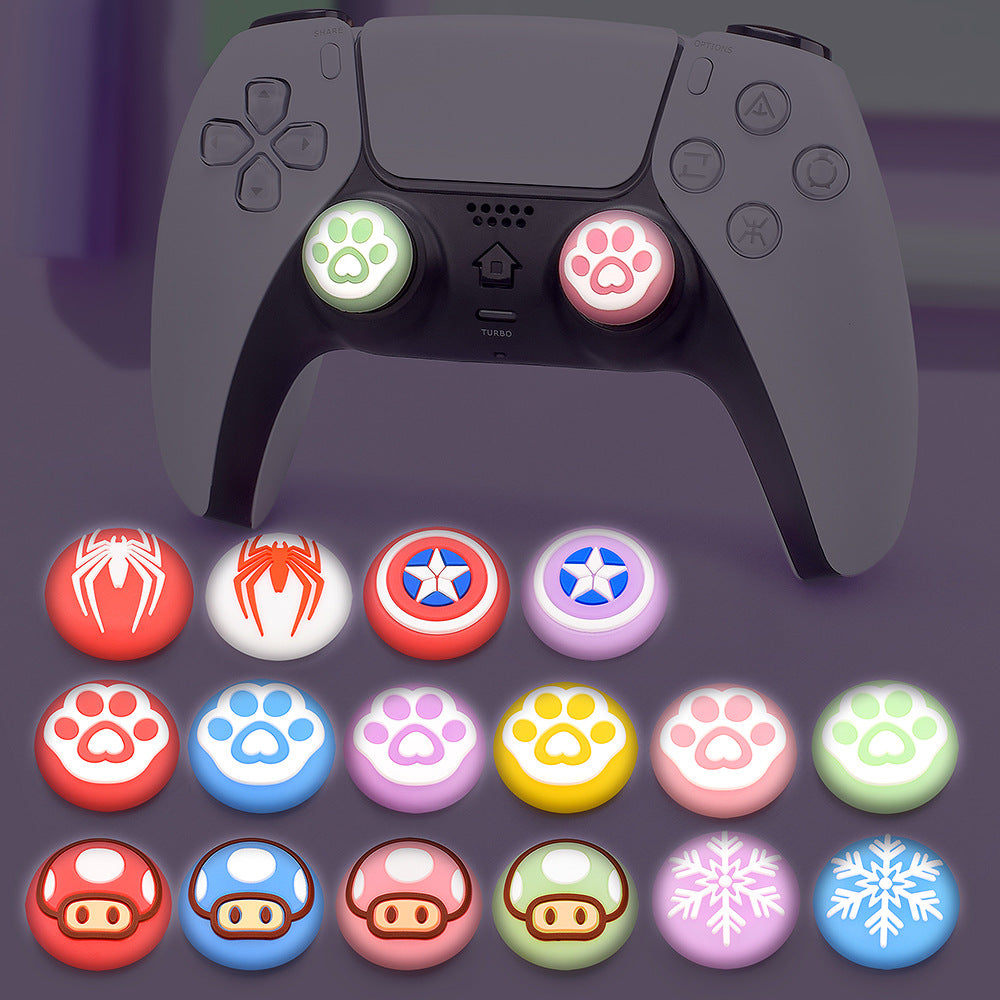 Applicable to PS5/PS4/XBOX handle luminous protective cap PS5 handle rocker cap, luminous cap, silicone cap