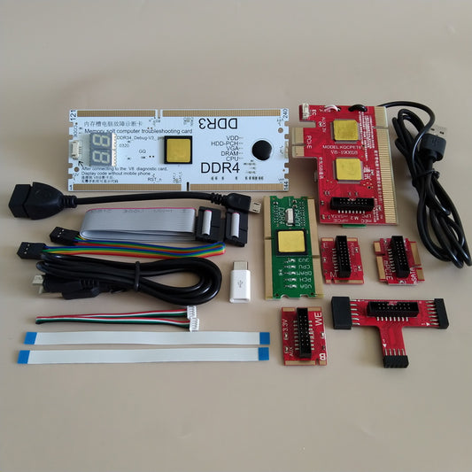 Computer troubleshooting card debugging test card Notebook main board detection card Support USB/PCI/LPC socket Laptop Mobile Phone Repair tools