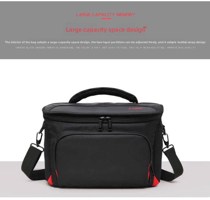 Suitable for Canon camera bag SLR shoulder bag 200D 800D 700D 750D 80D 550D 60D 5D3 Digital camera accessories
