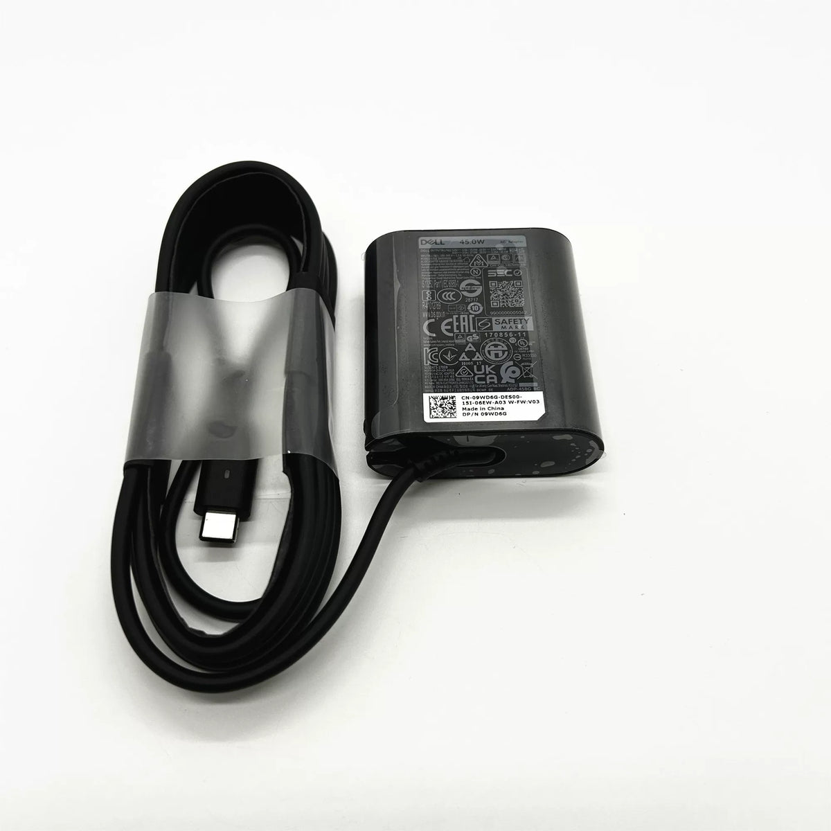 Genuine New DA45NM180 45W 20V 2.25A USB-C AC Adapter Charger for Dell XPS 9370 9380 9300 Latitude series 04RYWW 492-BBUS DA45NM180 HA45NM18 Type-C power supply Dell laptop repair parts