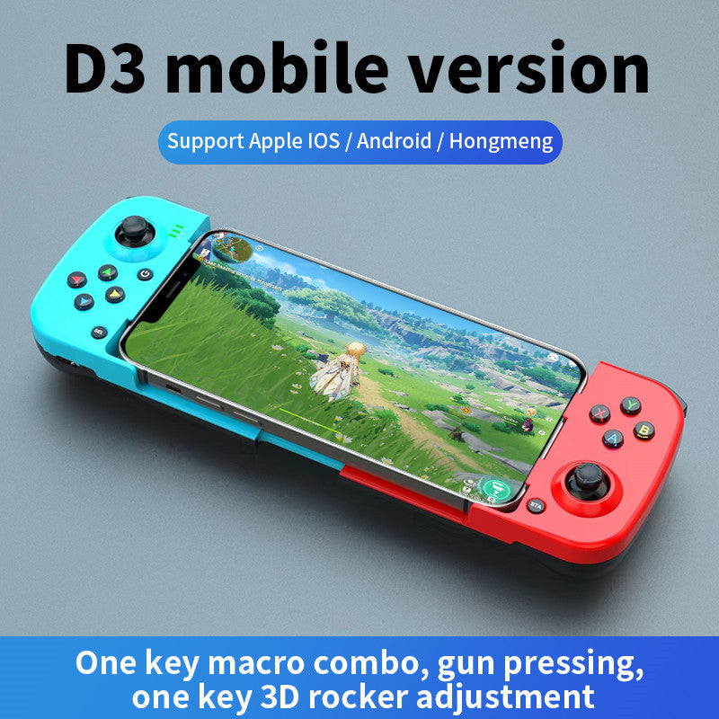 D3 wireless mobile phone gamepad Bluetooth 5.0 Android ios direct connection MFI Bluetooth stretching gamepad to eat chicken