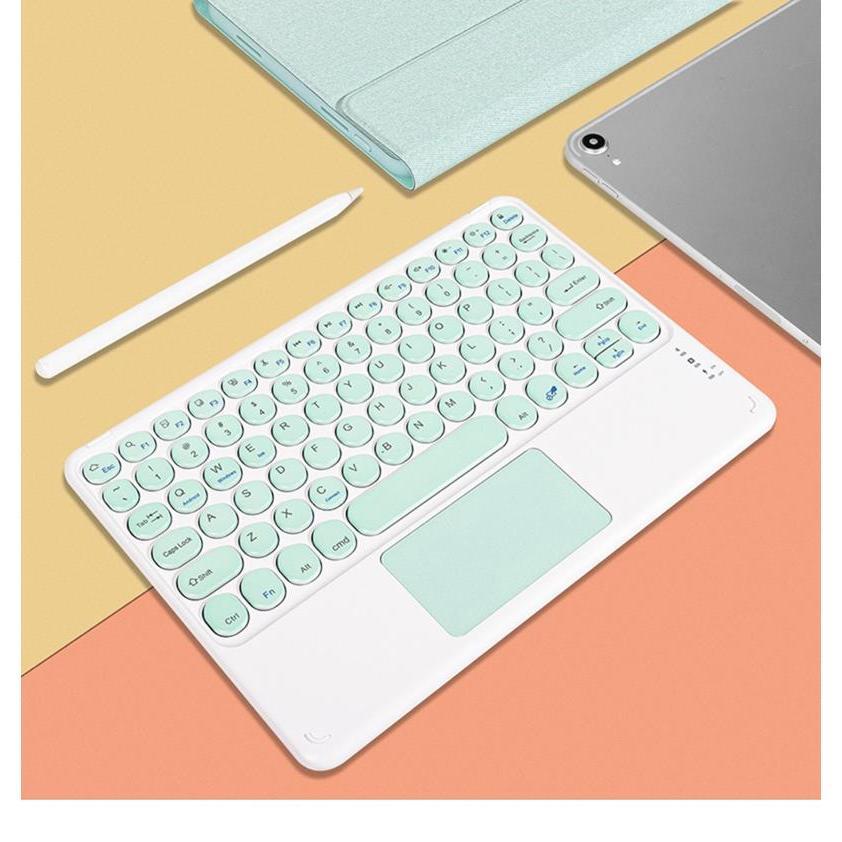 Applicable to iPad Bluetooth Keyboard Wholesale Mute Magic Control Bluetooth Keyboard Tablet Lightweight Bluetooth Keyboard and Mouse Set protective Accessories