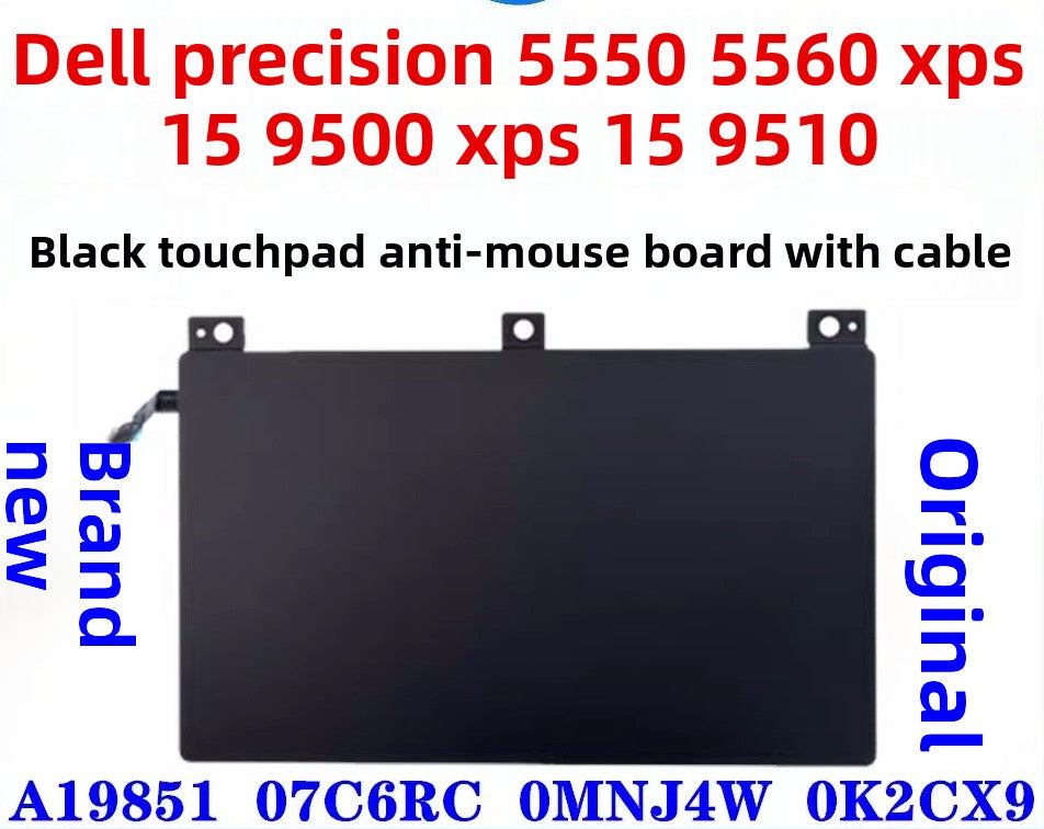 Dell XPS 15 9500 9510 Precision 5550 5560 Touchpad Mouse trackPad TP Bracket Cable 0MNJ4W  A19851 07C6RC 0K2CX9 A19BEF