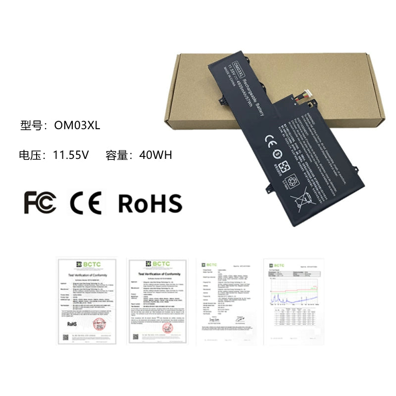 (Shipping fee not include)全新 for惠普 /HP EliteBook X360 1030 G2  replacement  battery   OM03XL