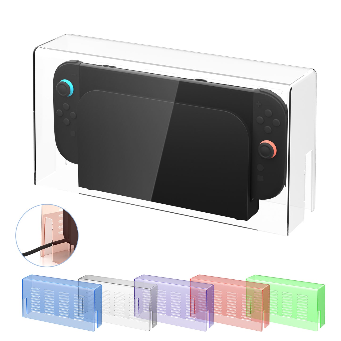 Suitable for Nintendo Switch 2 dust cover Switch 2 host transparent cover with heat dissipation hole storage box