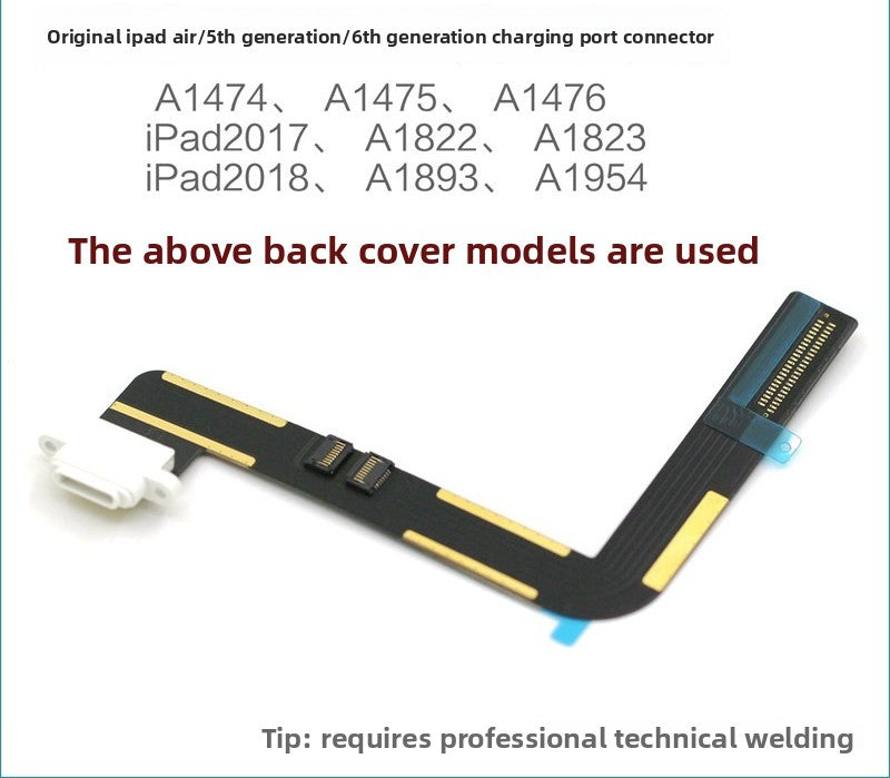 iPad5 tail plug cable iPad Air charging port 6th generation A1822 A1823 A1893 a1954 charging port