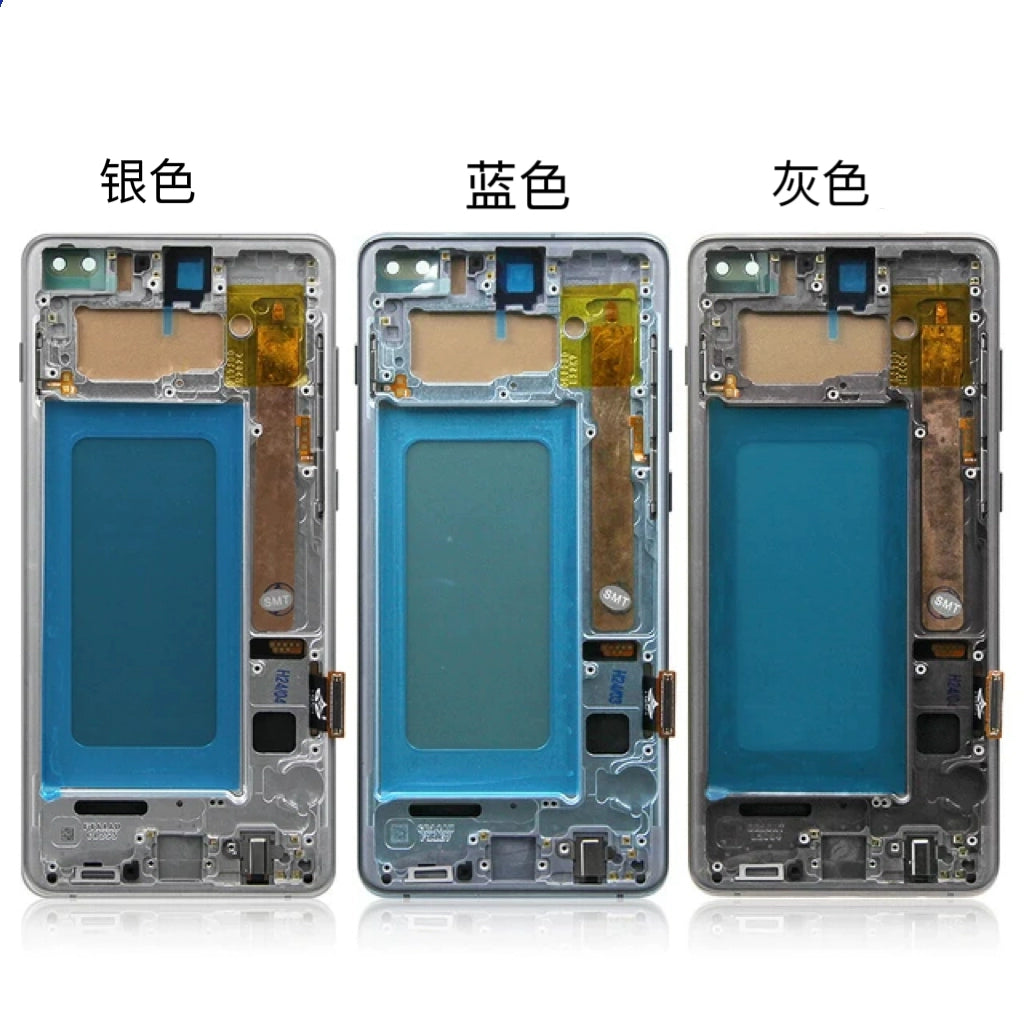 For Samsung S10 S10plus LCD display assembly G9730 G9750 lcd screen assembly with  frame
