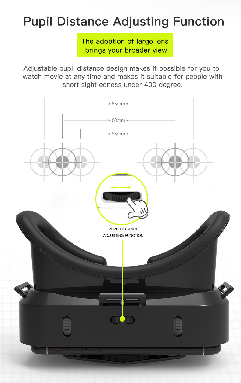 VR Thousand Magic VR Glasses G10 Virtual Reality Panoramic Large Screen Mobile Phone 3D Glasses