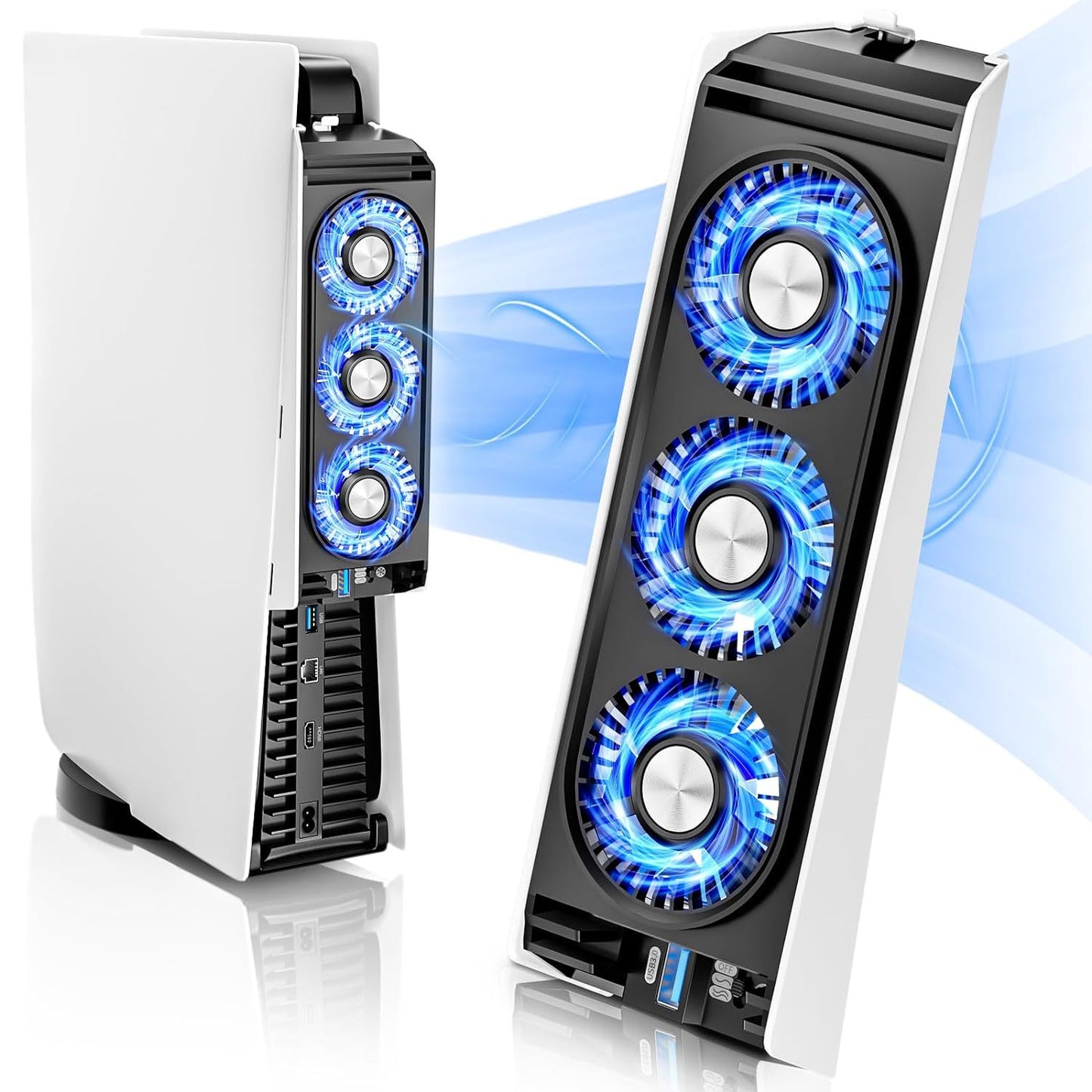 PS5 SLIM host rear fan PS5 thin machine radiator game console temperature control fan cooler