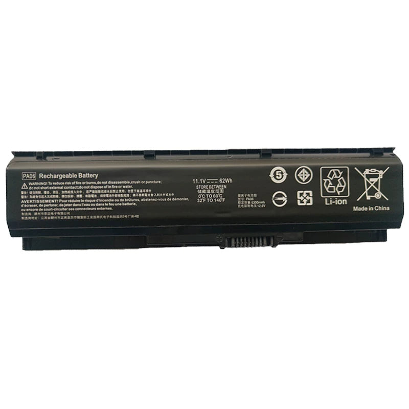 PA06 Laptop Battery for HP Pavilion 17 17-w219nf Omen 17-w033dx 849571-221 849911-850 HSTNN-DB7K TPN-Q174 OA04 offers 62Wh capacity, 10.95V voltage HP laptop repair parts