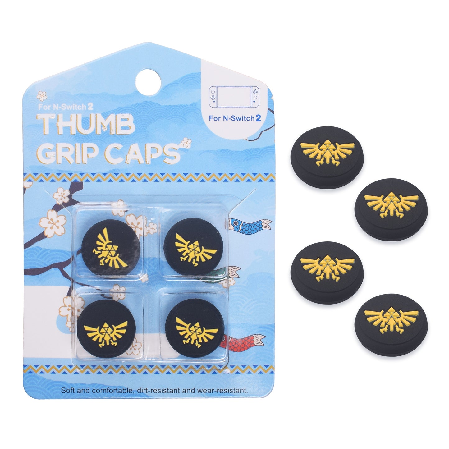 Switch 2 left and right handle silicone cap for Nintendo Switch2 button cap 3D rocker anti-skid cap
