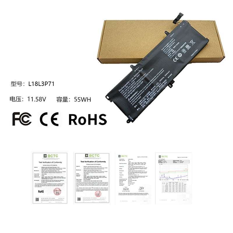 (Shipping fee not include)forFor  Lenovo  L18M3P71 L18L3P71 L20D3P71 02DL011 02DL012 repalcement battery