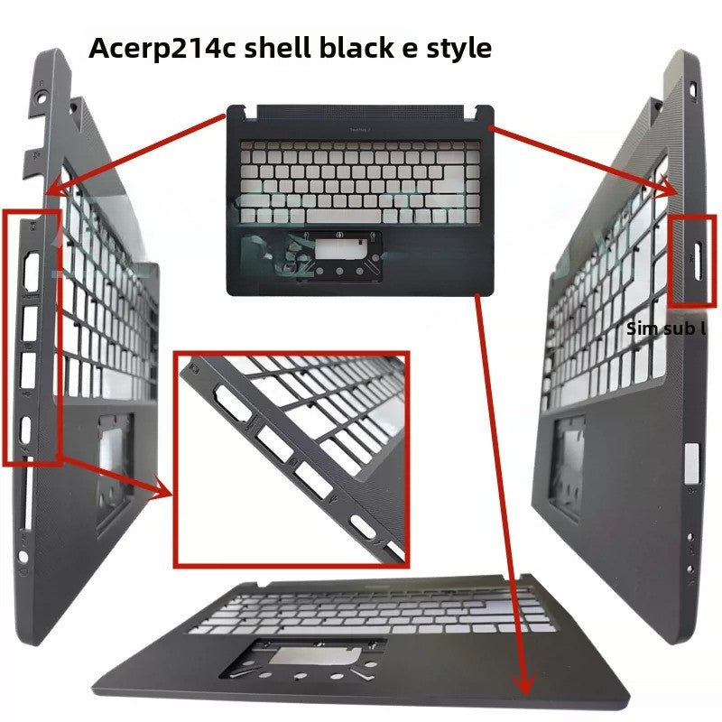 Cover case Keyboard For ACER TravelMate P214 P40 N19Q7 lcd back housing rear bezel top case palmrest upper keyboard bottom hinge cover Acer laptop repair parts