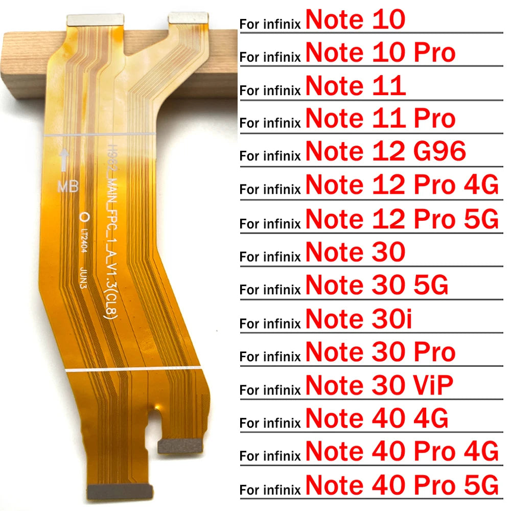 Main Board Motherboard Connector Mainboard Flex Cable For infinix Note 10 11 12 30 30i 40 Pro G96 VIP 4G 5G X693 X663 X697 X695  infinix phone repair parts