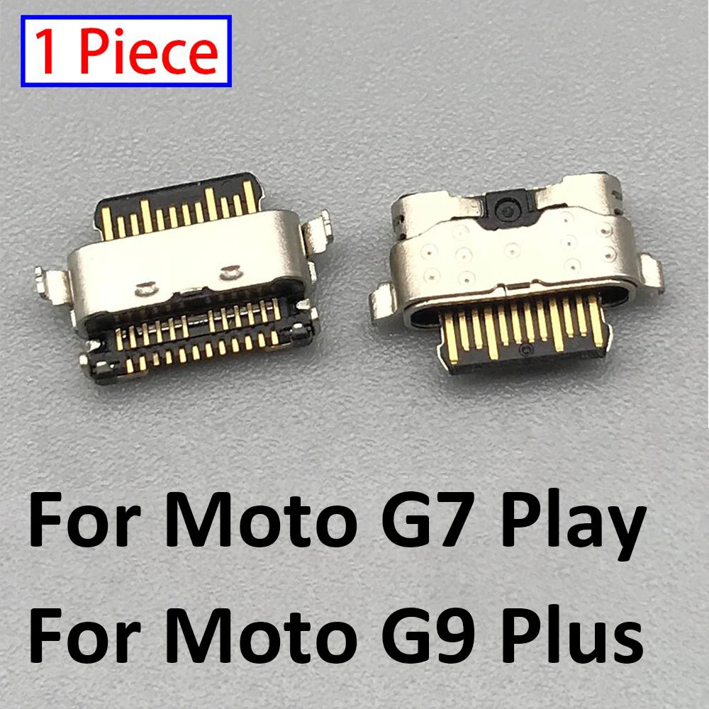 50Pcs Micro USB Connector Charging Port Jack Plug Dock For Motorola Moto G5 G5s G6 G7 G8 G9 Plus Play Power Lite Repair Parts Motorola phone repair parts
