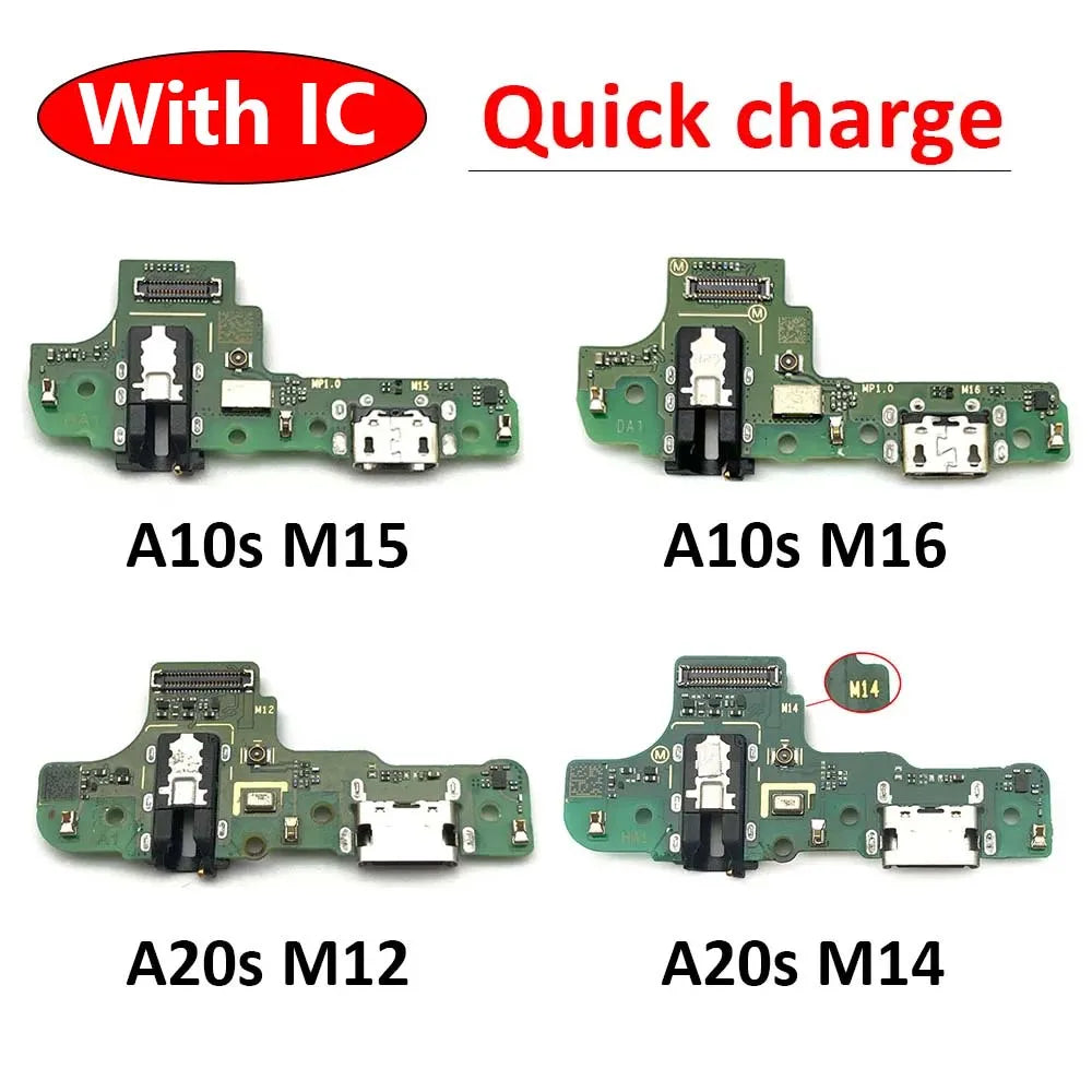USB Charging Port Board Flex Cable Connector Parts For Samsung A10S A107 A107F A20s A207 A207F M12 M14 M15 M16 Samsung phone repair parts