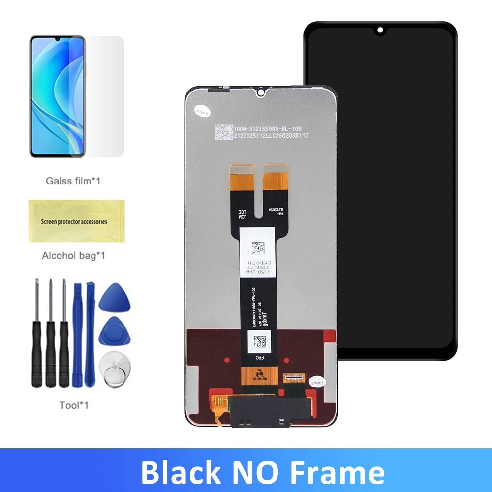 6.7"For Samsung A07 5G SM-A076B SM-A076B/DS A076 LCD Display Digital Touch Screen with Frame For Samsung A07 5G Replacement Part Samsung phone repair parts