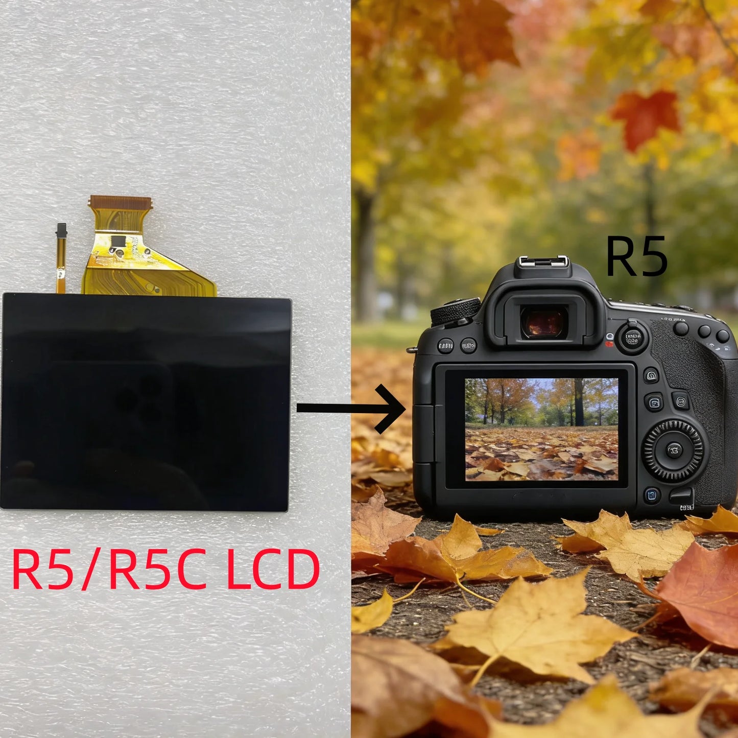 Touch LCD Display Screen with Backlight For Canon R5 R5C Camera Replacement Accessory Replace Spare Part  Digital Camera repair parts