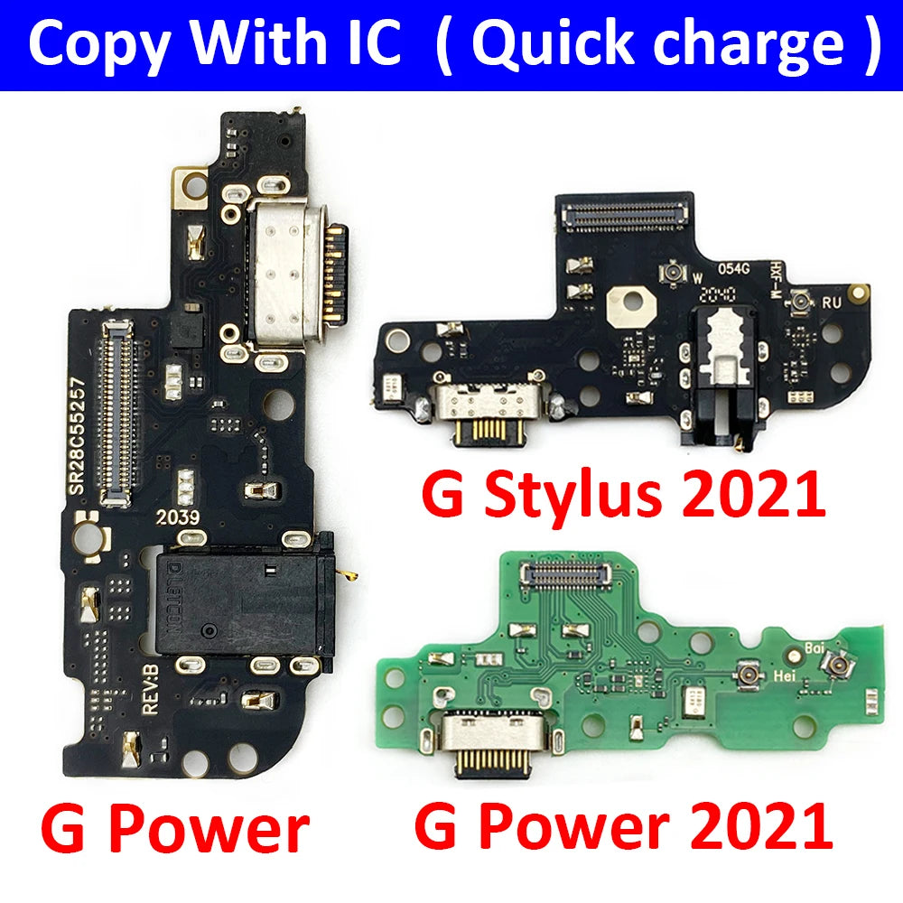 USB Charging Port Dock Charger Connector Board Flex Cable For Moto G Stylus Power Play Pure G 5G Plus 2020 2021 2022 2023 2024 Motorola phone repair parts