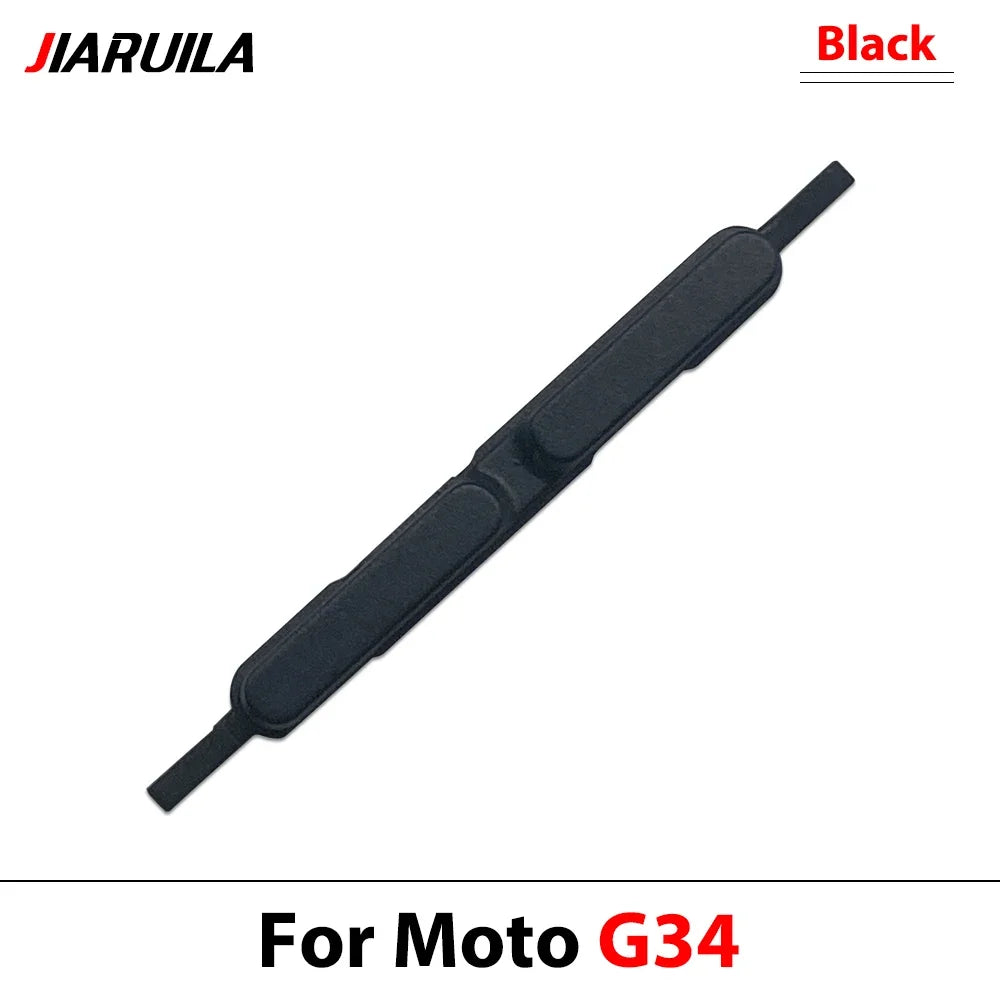 10Pcs, Side Key Power and Volume Button Key For Motorola Moto G04 G14 G24 G34 G54 G84 Replacement Parts Motorola phone repair parts