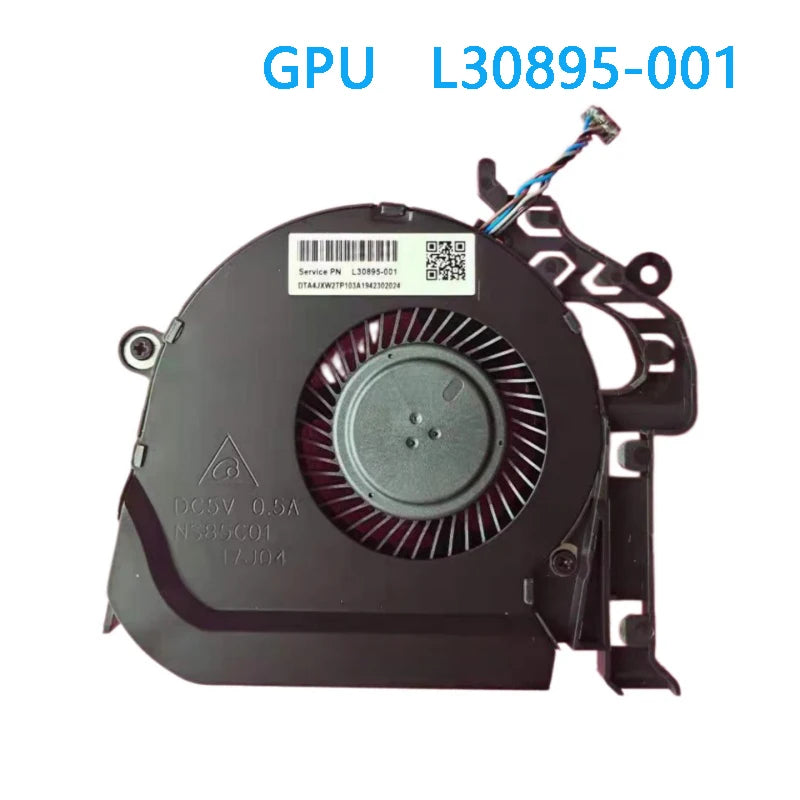 NEW ORIGINAL LAPTOP CPU GPU COOLING FAN For HP ZBook Studio 15 G5 G6 L30894-001 L30895-001 HP laptop repair parts