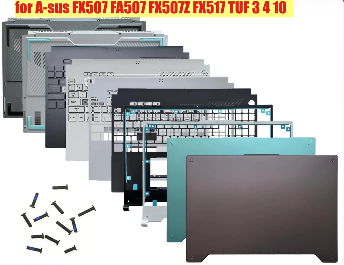 Cover case for ASUS FX507 FA507 FX507Z FX517 TUF 3 4 10 Lcd housing bezel frame palmrest topcase keyboard bottom hinge shell ASUS laptop repair parts