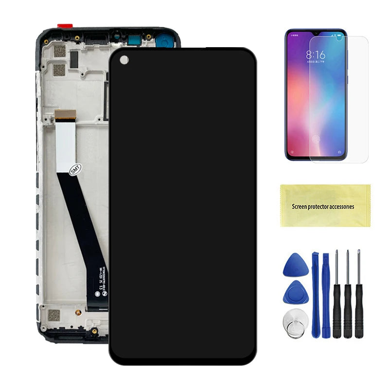 6.53" Screen for Xiaomi Redmi Note 9 M2003J15SC Lcd Display Digital Touch Screen with Frame for Redmi 10X 4G Reolacement Xiaomi phone repair parts