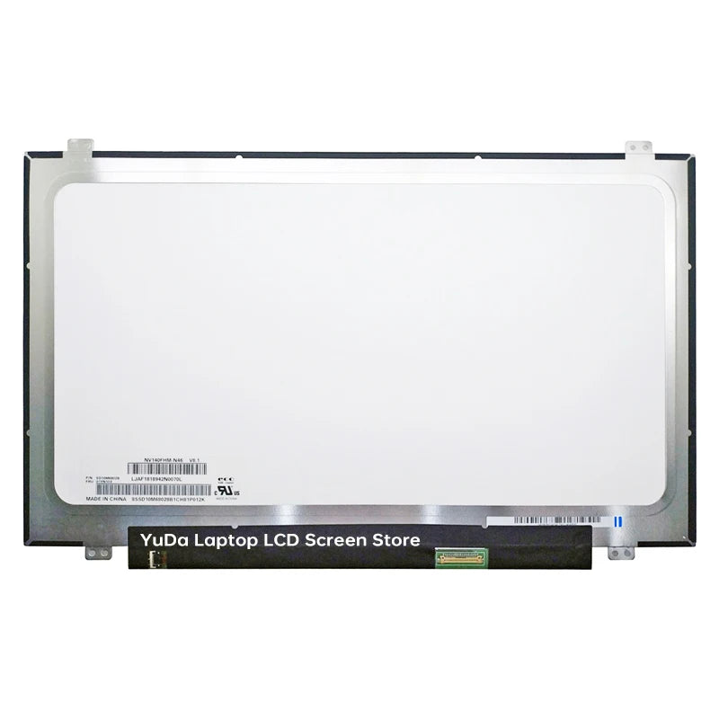 14" LCD Screen NV140FHM-N46 N140HCA-EAB B140HAN02.4 N140HCE-EAA LP140WF6-SPB6 B7 B8 B4 B3 B2 B1 Display Matrix Panel Non-Touch Laptop screen replacement