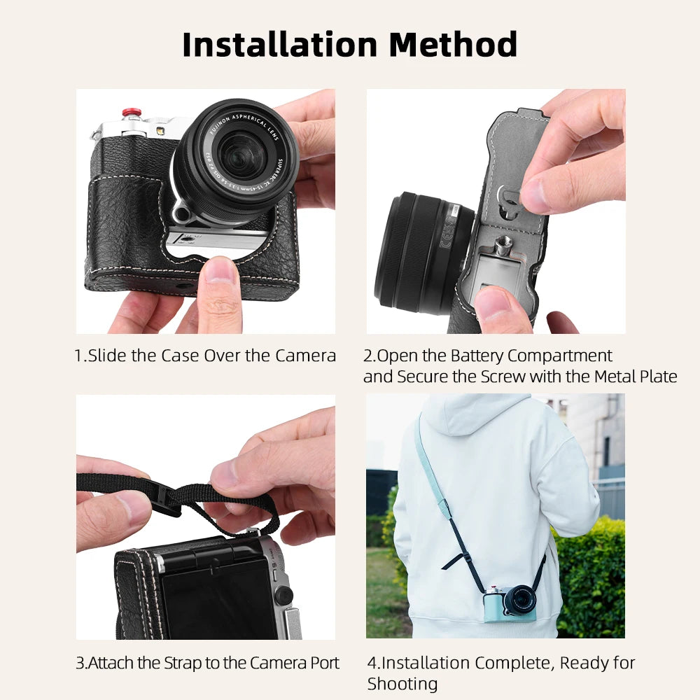 Flymile X-M5 Thumb Grip Aluminum Alloy Metal Thumb Up Grip for FUJIFILM X-M5 Camera with Hot Shoe Thumb Rest Support Holder Digital camera repair parts