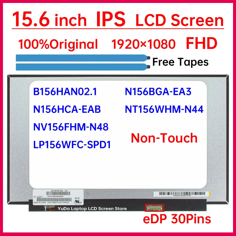 15.6 Inch Laptop LCD Screen NV156FHM-N48 NT156WHM-N44 For Lenovo ideapad 330S-15ARR 15AST 15IKB Display Matrix Panel Replacement Lenovo laptop repair parts