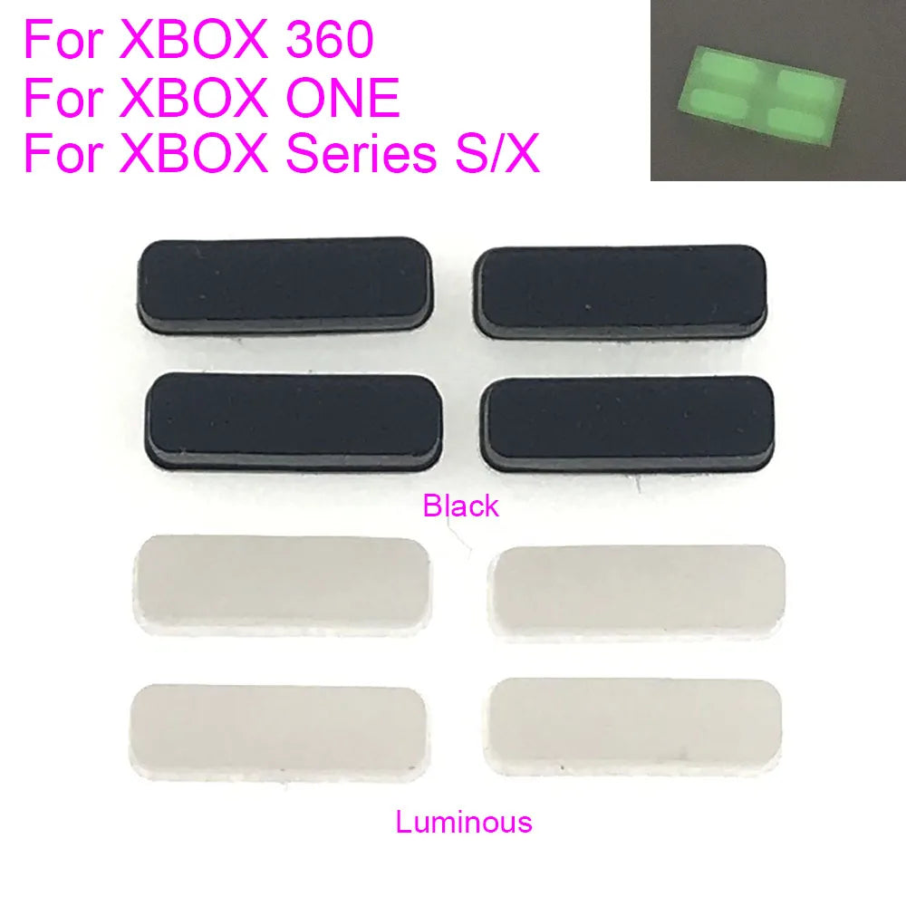 1Set Rubber Feet Pads With Adhesive Replacement Repair Part For XBOX 360/XBOX ONE/XBOX Series S X Game Controllers Foot Cover Game console repair parts