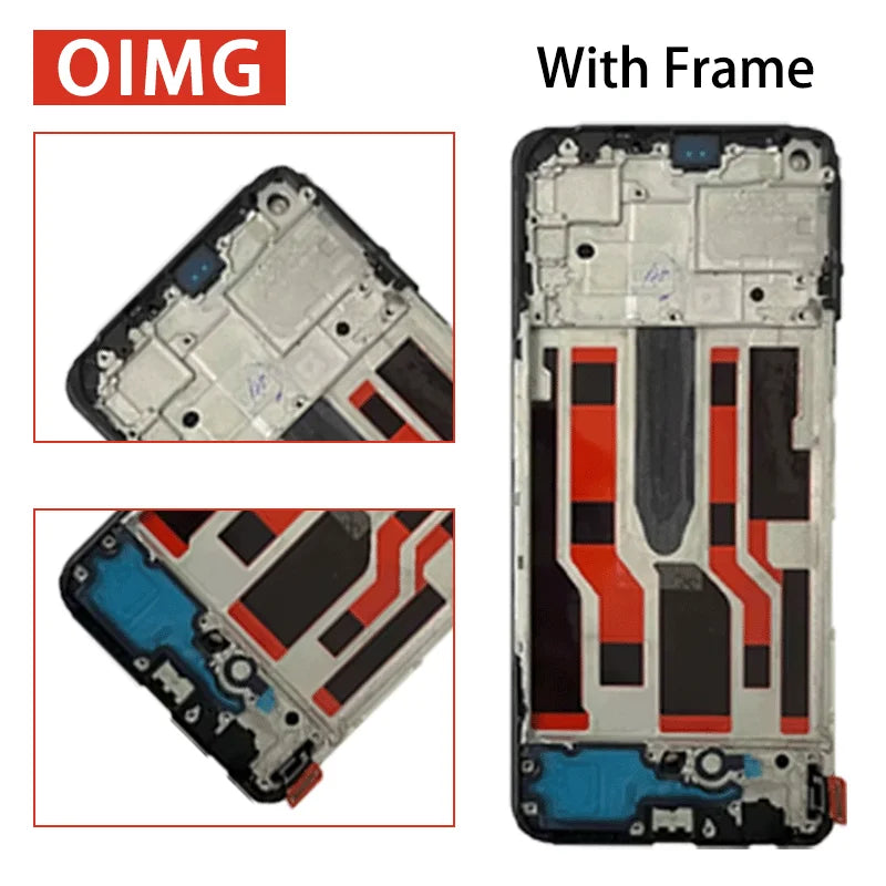 Super AMOLED For OPPO Reno 8 Lite Screen Display Replacement For Reno 8 Lite CPH2343 LCD Touch Digitizer Assembly Oppo phone repair parts Realme phone repair parts