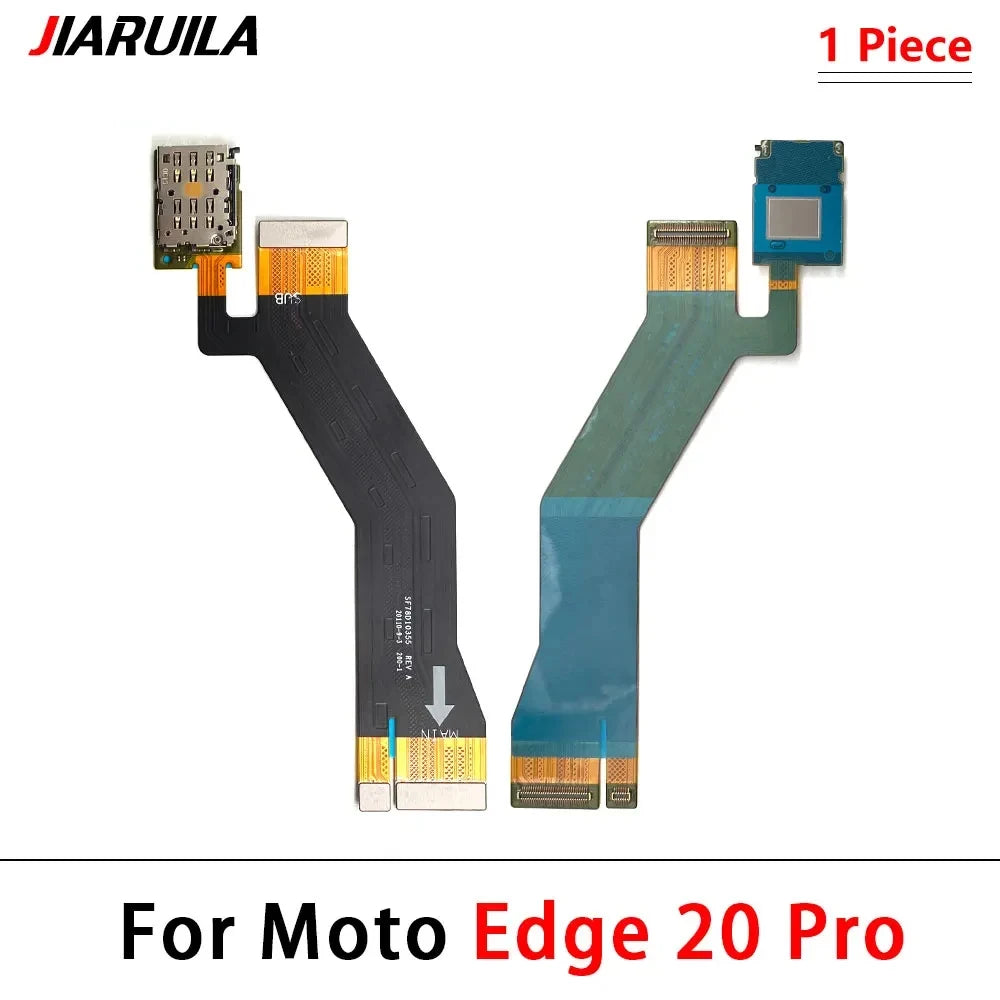 10Pcs, SIM Card Reader Holder Connector Socket Slot Main Flex Cable For Moto Edge 20 30 40 X30 Pro Neo Fusion Lite Ultra Plus Motorola phone repair parts