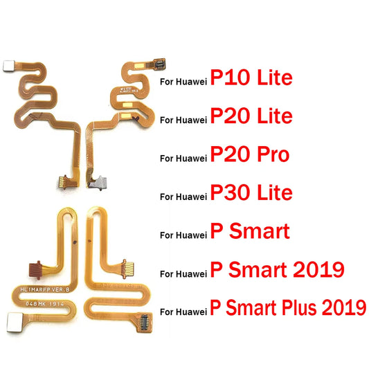 Home Button Fingerprint Sensor Scanner Touch ID Connecter Flex Cable For Huawei P10 P20 P30 lite Pro P Smart Plus 2019 Huawei phone repair parts