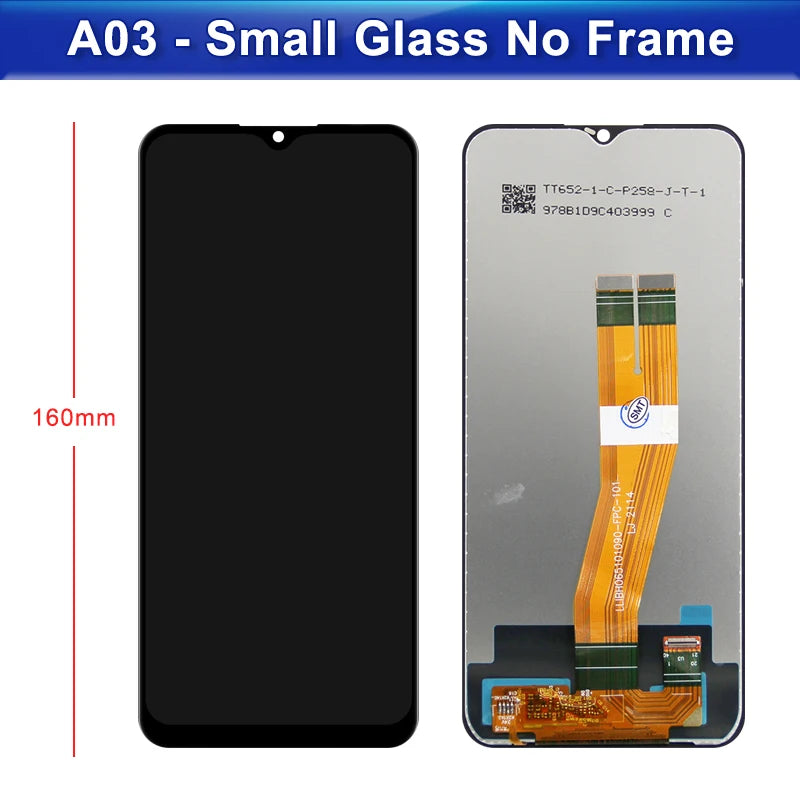 6.5'' A03 Screen With Frame Replacement, for Samsung Galaxy A03 A035 A035F A035F/DS Lcd Display Touch Screen Digitizer Assembly Samsung phone repair parts