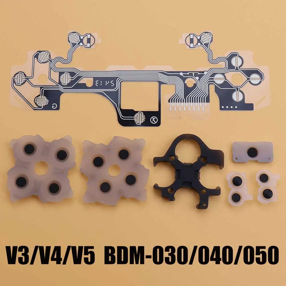 For PS5 BDM-010/020030/040/050 Controller Conductive Film Button Flex Cable Ribbon Circuit Board Conductive Rubber Pads Repair Game console repair parts