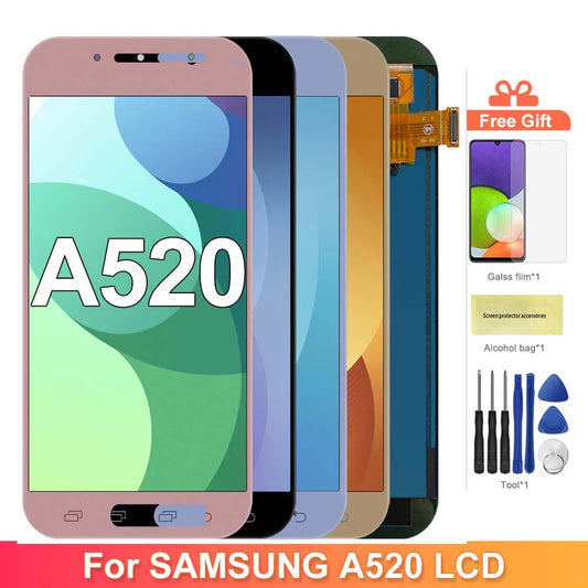 TFT A520 For Samsung Galaxy A5 2017 A520 A520F A520F/DS Lcd Display Touch Screen Digitizer Replacement Display Screen 100%Tested Samsung phone repair parts