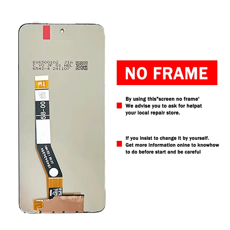 6.5"XT2343-6 LCD Screen with Frame For Motorola Moto G54 Power Phone Display and Digitizer Full Assembly Replacement Part Motorola phone repair parts
