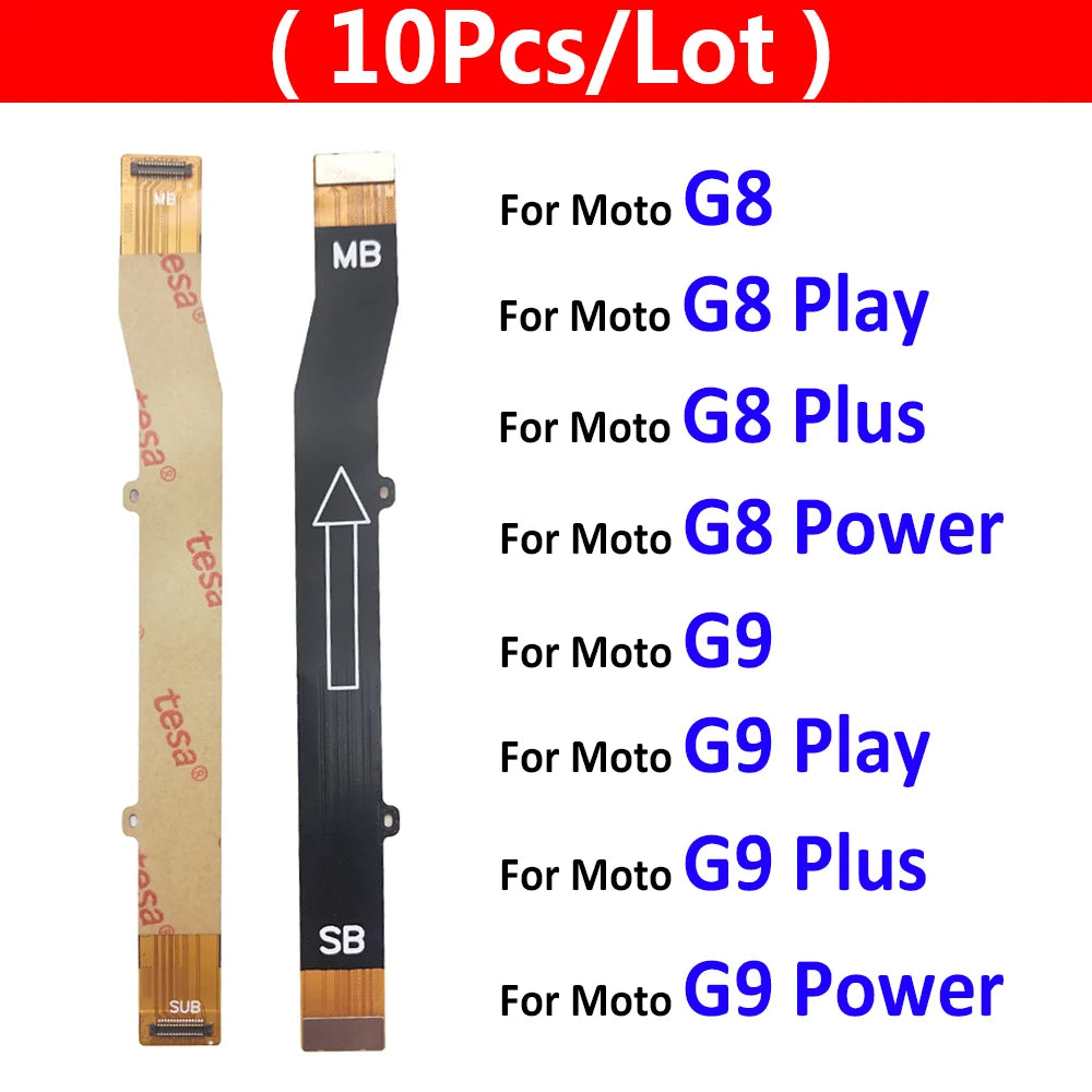 10pcs Main Board Mainboard Connect Flex Cable For Motorola Moto G8 G9 Plus Play Power One Hyper Macro Vision Fusion Plus Motorola phone repair parts