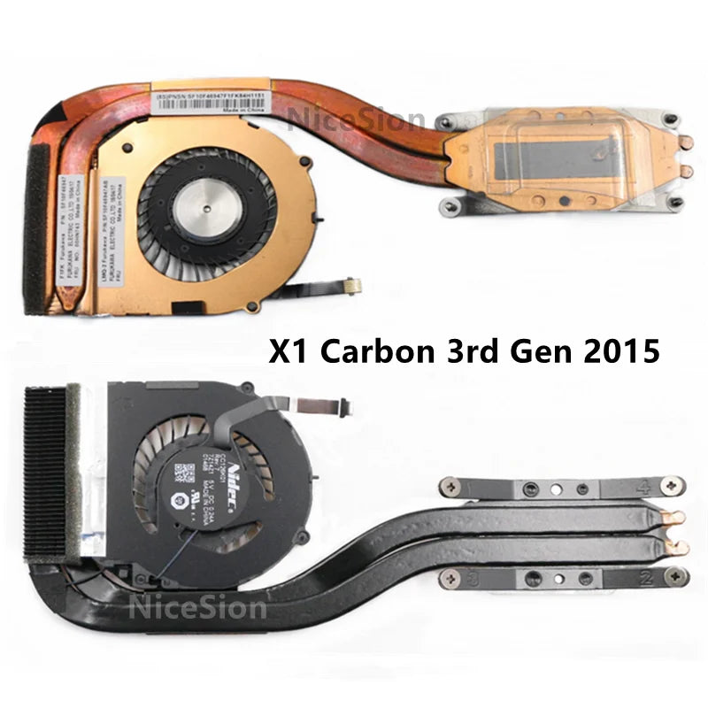 New Original For Laptop Lenovo ThinkPad X1 Carbon Gen X1C CPU Cooling Fan Heatsink Radiator 2012-2021 Lenovo laptop repair parts