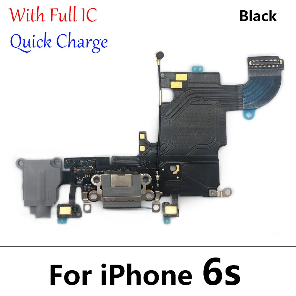 10Pcs/Lot, For iPhone 6 6S 7 8 6G 7G 8G Plus Dock Connector USB Charger Charging Board Port Flex Cable Microphone Board iPhone phone repair parts
