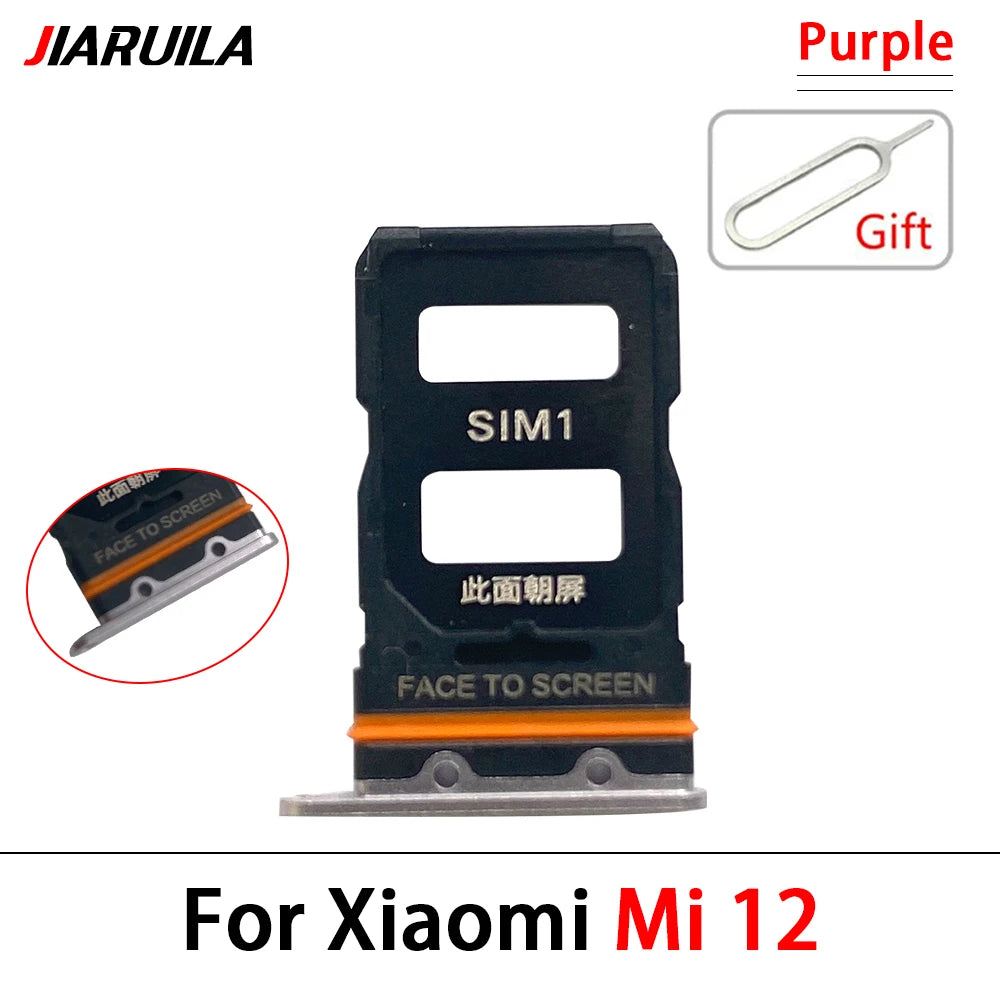 New For Xiaomi Mi 12 12T Pro 12 Lite 12s SIM Card Slot SD Card Tray Holder Adapter Replacement Parts  Xiaomi  Xiao mi phone repair parts