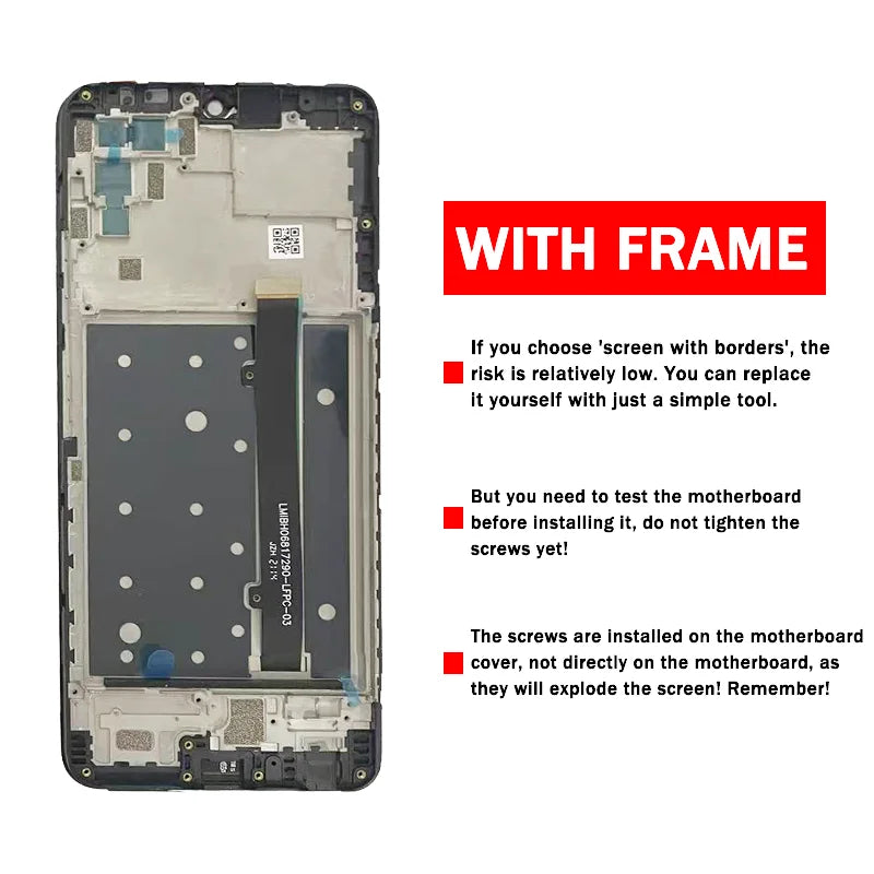 6.82" Screen For ZTE Blade V2020 Smart LCD 8010 Display Touch Screen Digitizer Assembly For ZTE V30 Vita LCD 8030 Screen ZTE phone repair parts