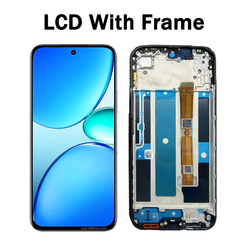 6.8"IPS LCD For OPPO Realme C85 4G LCD Screen Display+Touch Screen Digitizer Assembly RMX5566 Display With Frame Oppo phone repair parts Realme phone repair parts