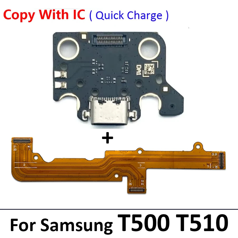 New USB Charging Dock Port Jack Connector Charge Board Flex Cable For Samsung Tab A7 10.4 2020 T500 T505 SM-T500 Samsung phone repair parts