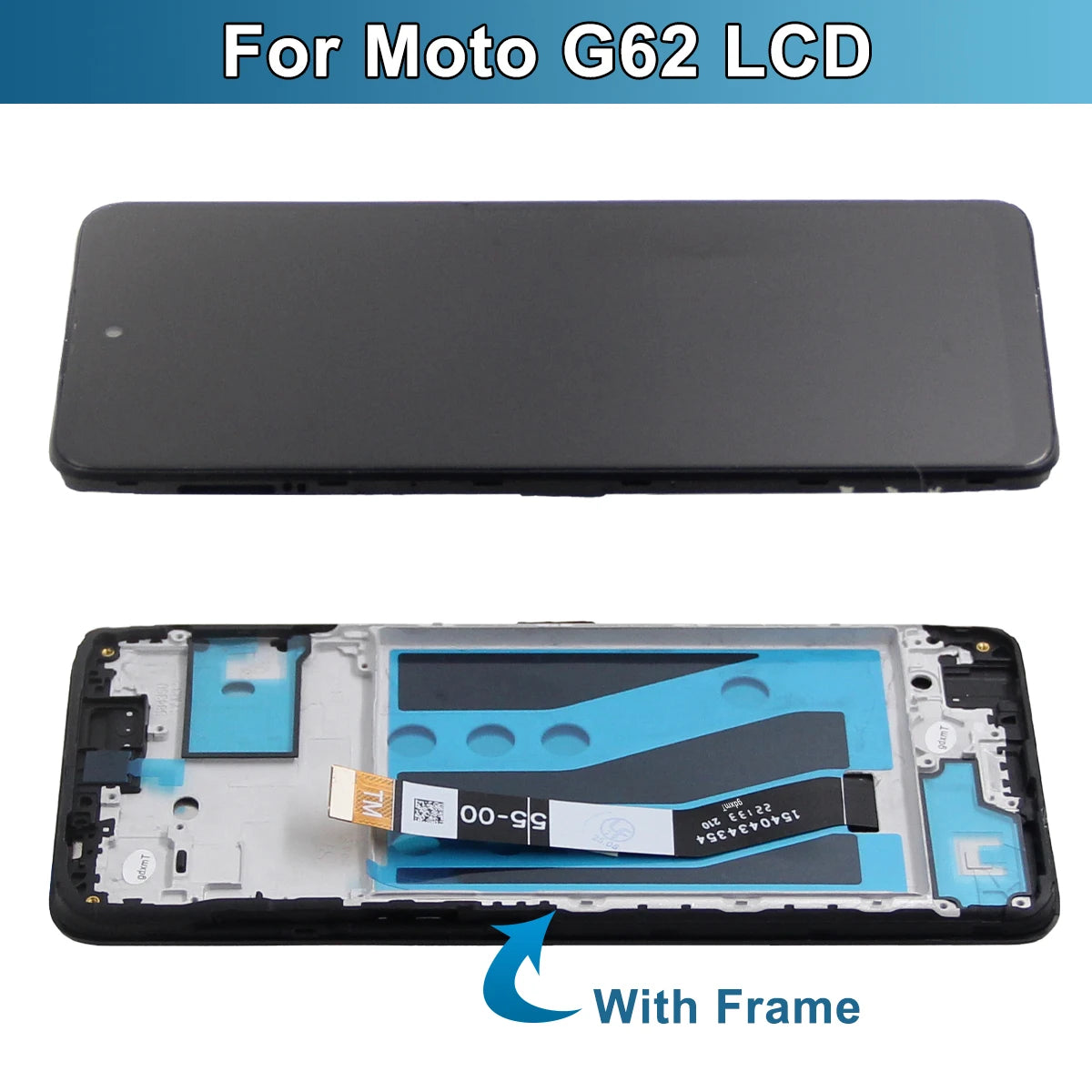 6.5'' For Motorola Moto G62 5G LCD Display Touch Screen Sensor Digiziter Assembly For Moto G62 5G LCD With Frame Replace Parts Motorola phone repair parts