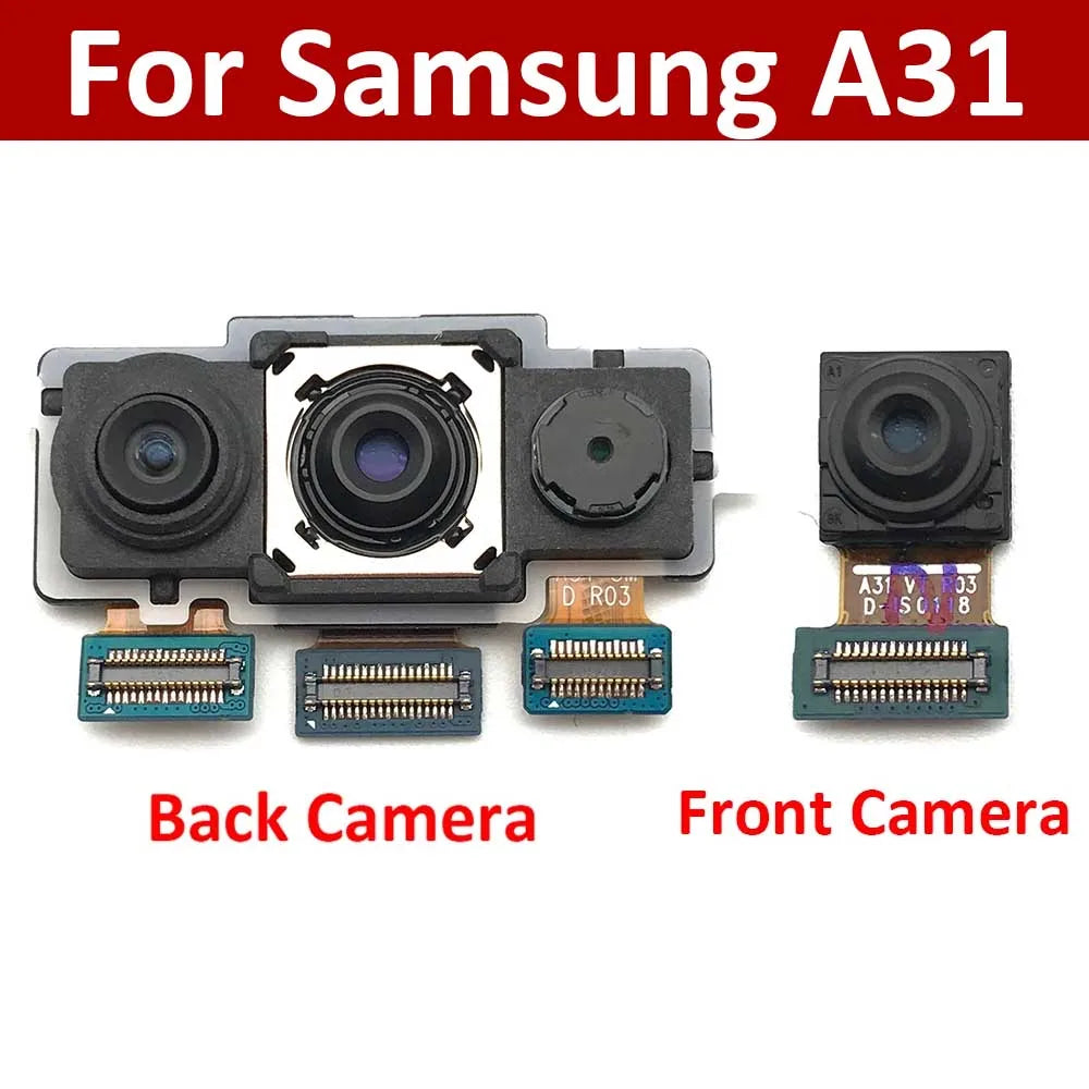 For Samsung A31 A315 A315F Back Rear Camera Module Flex Cable + Front Facing Camera Replacement Samsung phone repair parts